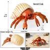 Ocean Crab Simulation Toy Set: Includes Hermit, Swimming, and Three-Spot Plastic Models
