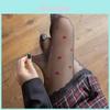 Classic Polka Dot Nylon Tights With Shaping And Antisnag For Women