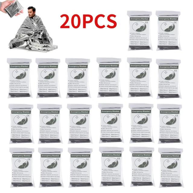 5-30 stücke Outdoor Notfall Überleben Decke Erste Hilfe Rettungs Kit Wasserdicht Wasserdichte Folie Thermische Camping Militär Decke Heißer