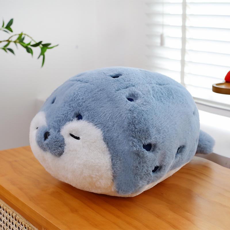 Neues Süßes Seehund Plüschkissen Lebensechte Simulation Stofftier Seeotter Weiche Puppe Tier Spielzeug Kawaii Cartoon Blau Braun Otter Kindergeschenk