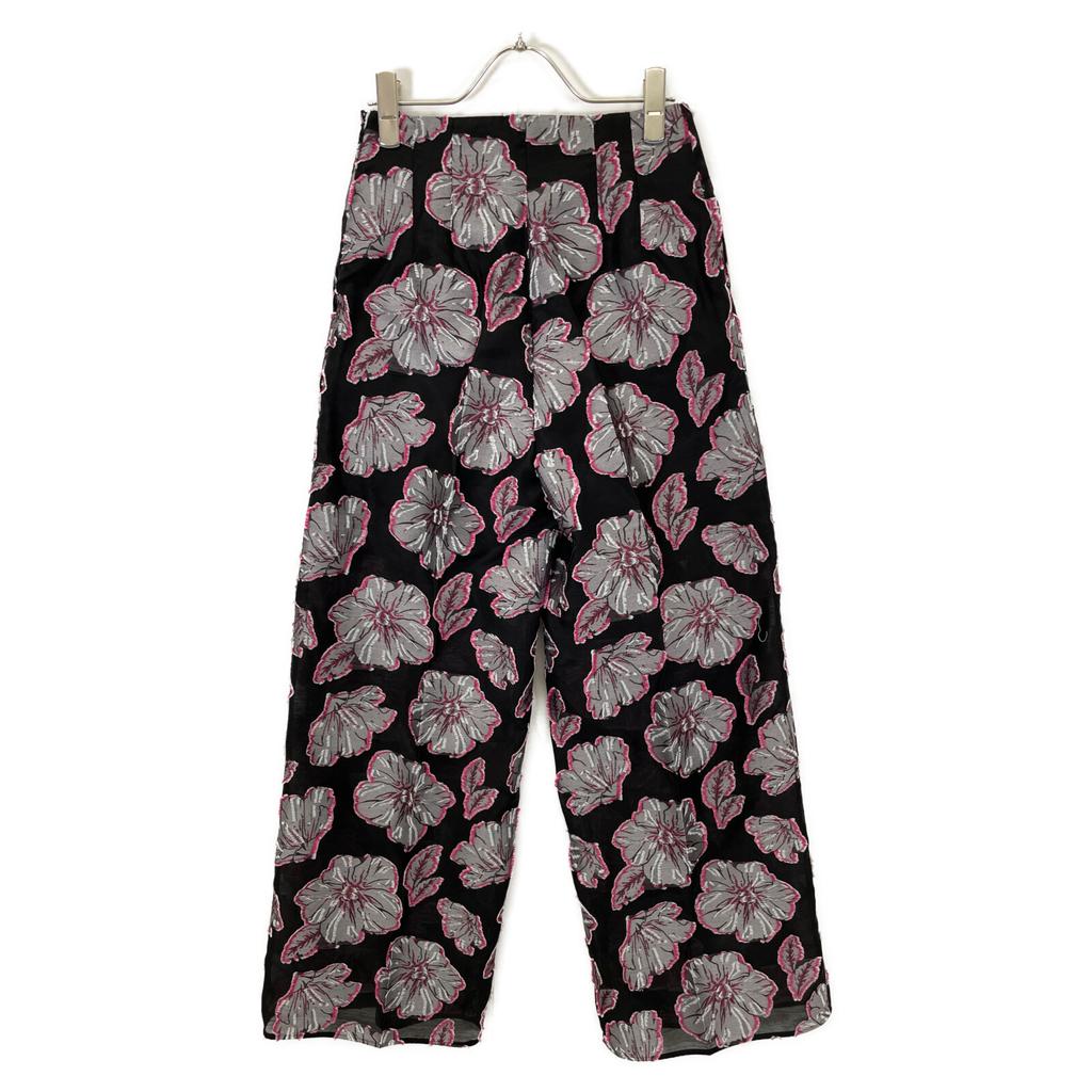 EBONY Black Rose of Sharon Wide Pants Bottoms 1 blackUsed