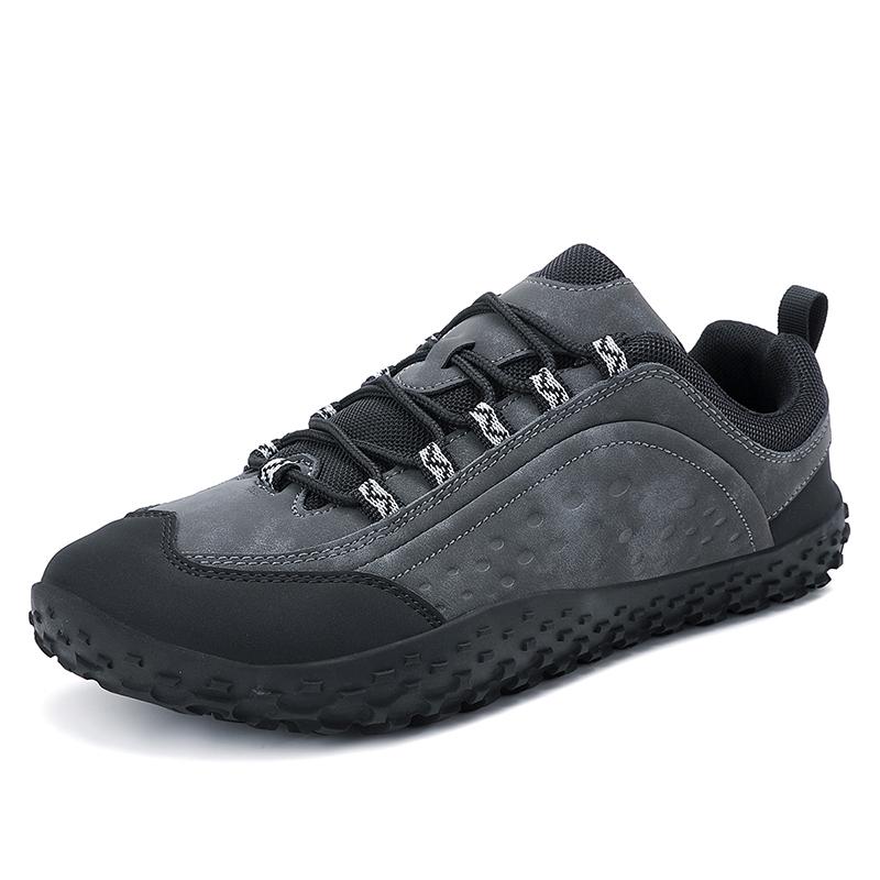 Fashion Retro Style Sneakers Mens Lightweight Anti-slip Treking Footwear Outdoor Male Casual Shoes Simple Trainers Lace-Up Hiking Shoes