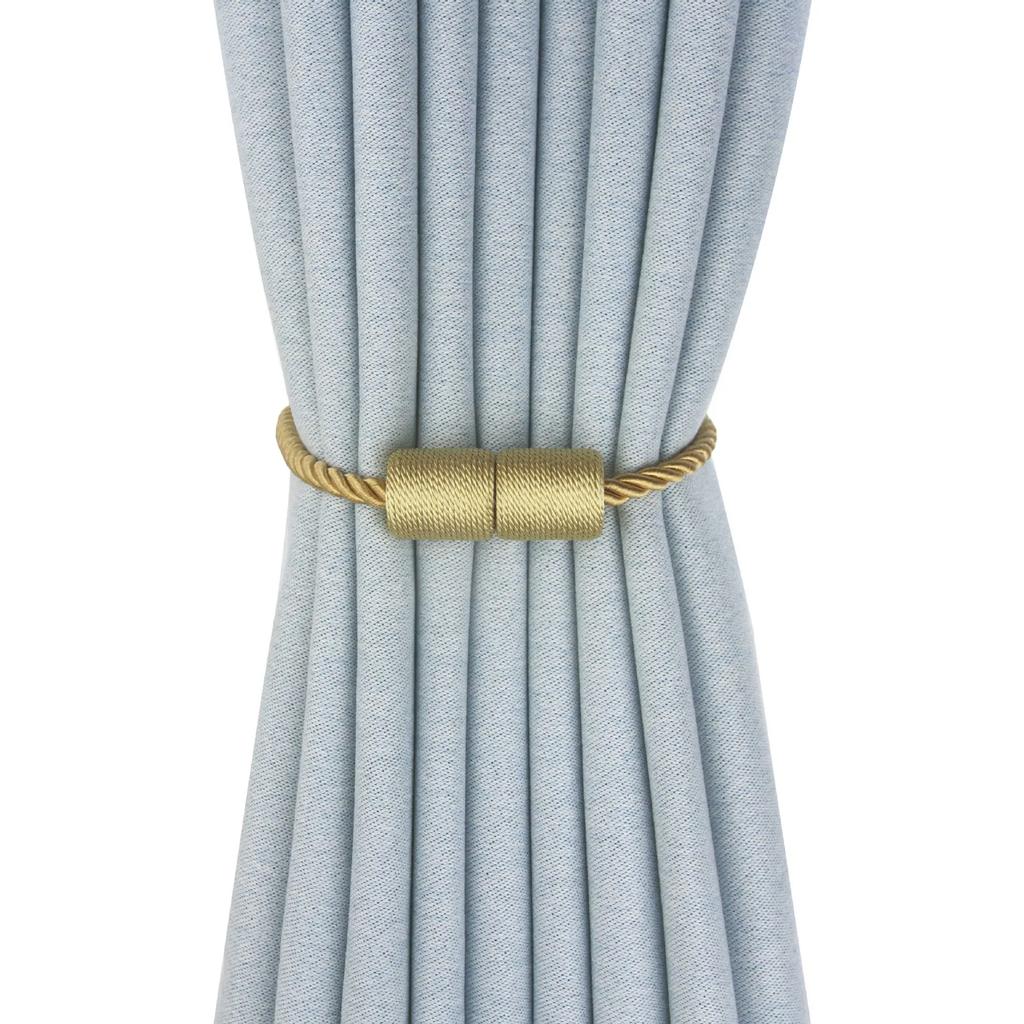 1Pc Columnar Curtain Rope Tiebacks Magnetic Hanging Ball Curtains Holdbacks Buckle Clasp Curtain Holder Clip Accesorios Cortinas