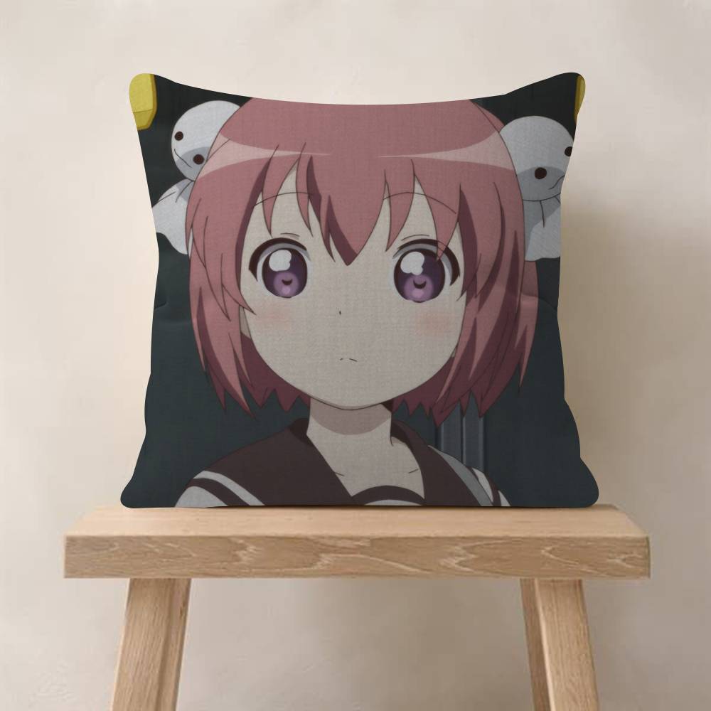 Cute Manga-YuruYuri Pillow Cover Sofa Cushion Cover Home Room Decoration Children Gift