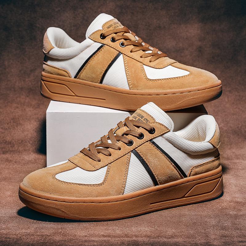 Men s German Style Training Shoes - Breathable Pigskin Lining, Casual Sports Sneakers 44