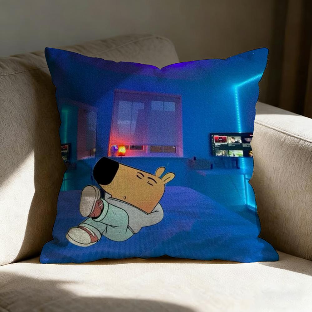 CChill GGuy CARTOON Pillow Case Linen Pillow Covers Cover For Couch Living Room Bench Patio Floor Linen Home Decor