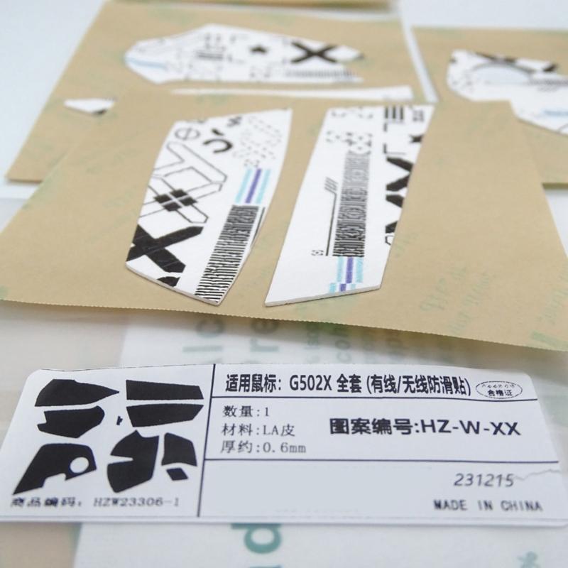 HZWXX Protiskluzová nálepka na myš pro myš G502X/G502 X Plus Protiskluzová páska na úchop Potu odolná podložka Bez myši