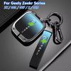 Pour Zeekr 7X 001 X 007 009 Étui Housse de Clé de Voiture à Distance en Cuir Porte-clés de Voiture en Alliage de Zinc Coque Protectrice Boucle Accessoires de Voiture