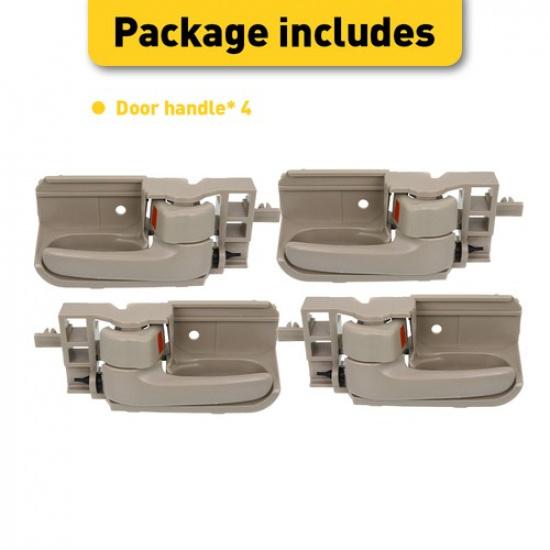 Interior Door Front+Rear Handle Left + Ide Right For 2003-2008 Toyota Corolla