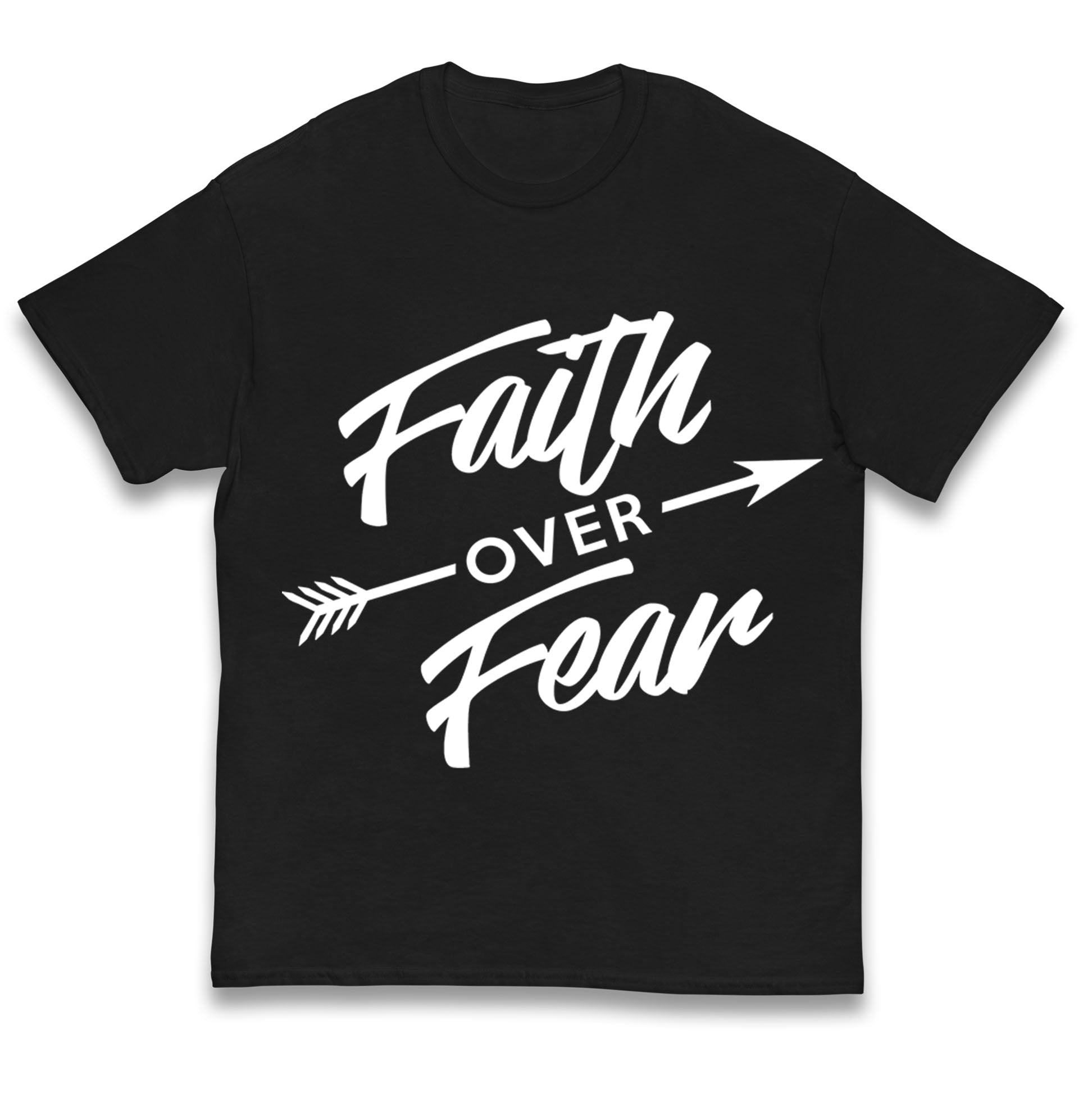 Faith Over Fear Kids T Shirt 120