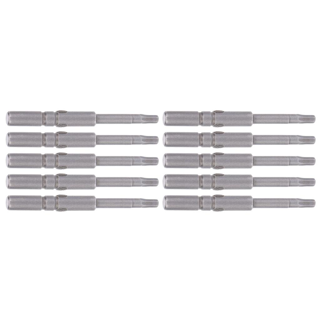 10Pcs Screwdriver Bits Hex Socket Strong Magnetic Tip S2 Alloy Steel Electrician Tool