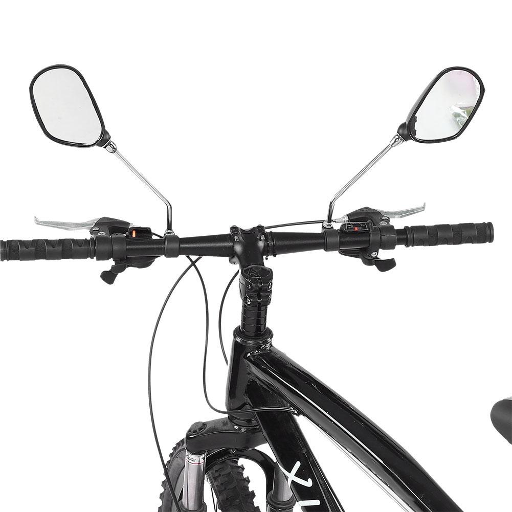 1 Pair Cycling Mountain Bike Handlebar Back View Mirror 360 Rotation with   Reflectors