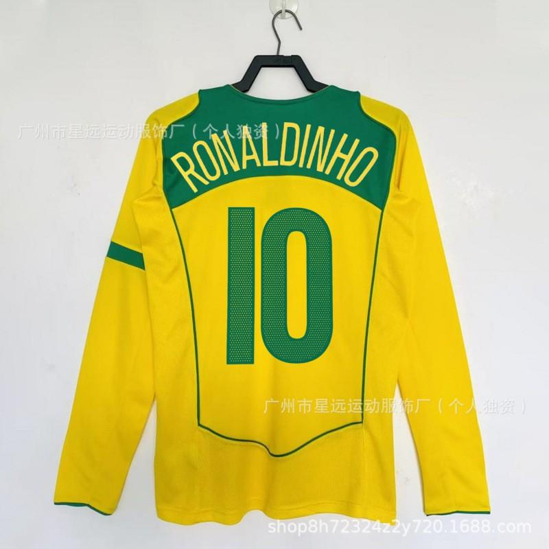 Brazil Retro Football Jersey Short Long Sleeve National Team World Cup Vintage Soccer Shirt