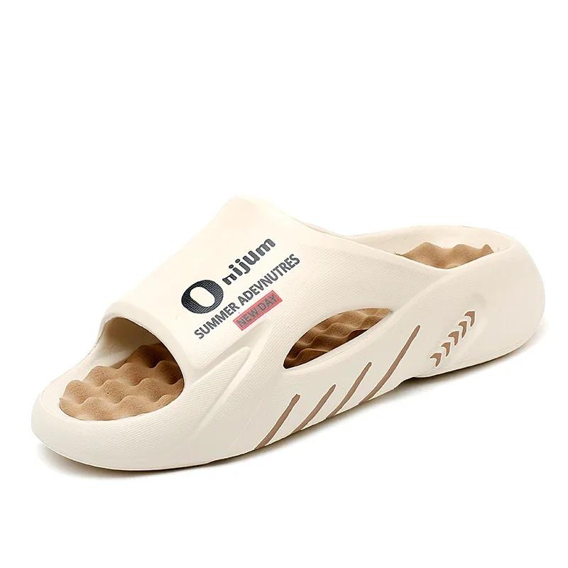 Men Slippers Summer New Slides Sandals EVA Soft-sole Unisex Men Women Family Indoor Outdoor Walking Beach Shoes Zapatillas Male