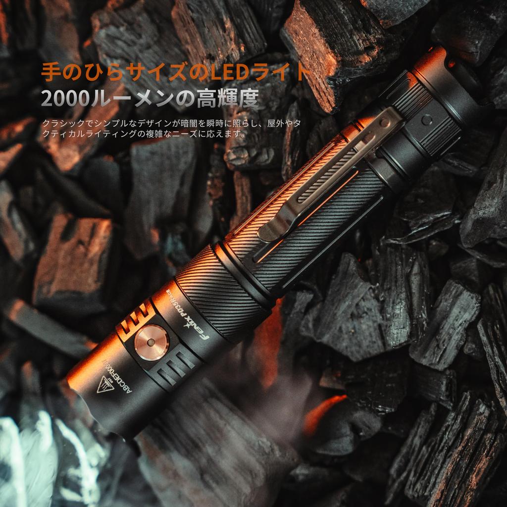 Fenix PD35R ACE Rechargeable LED 2000 720 Hours of Battery Portable IP68 380m Disaster High Tactical Handy for Outdoor and 4000mAh Battery Powered