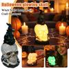 Halloween Witch Night Light Resin Ornament for Home Decor and