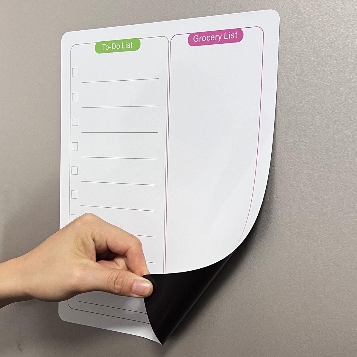 Magnetic Calendar and Memo Board - Soft Whiteboard Refrigerator Magnet Sticker