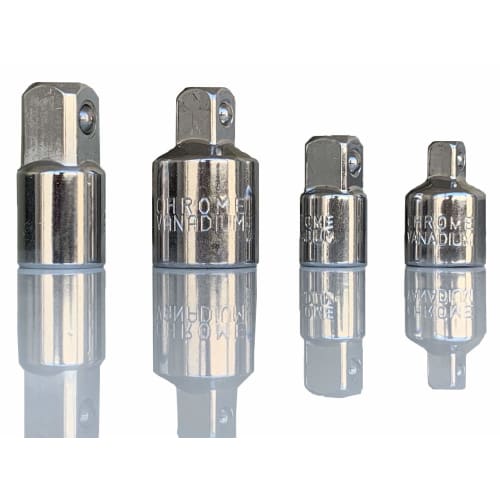 Square Ratchet Socket Adapter Reducer Converter Set Kit, 1/4", 3/8", 1/2" Driver Conversion for Automotive and Construction Work