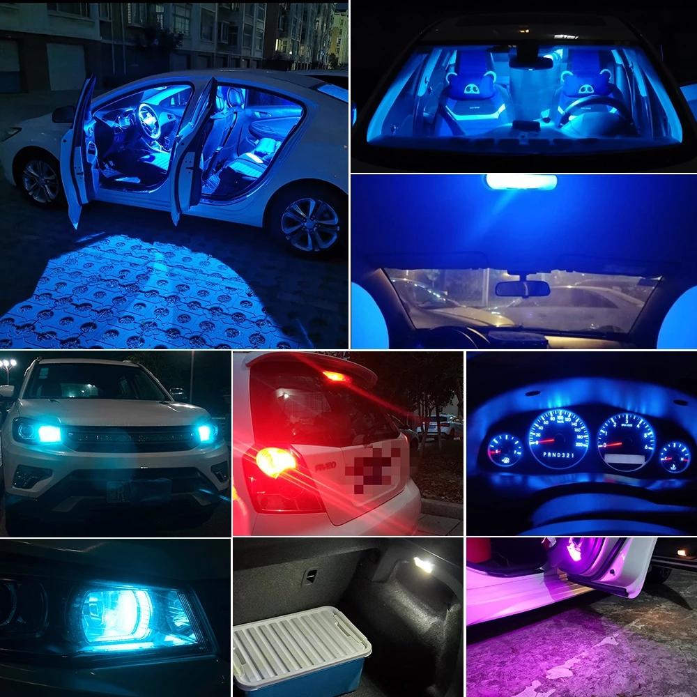 10pcs T10 W5W WY5W Led Canbus Bulbs Car Interior Lights License Plate Light  Clearance Lights Reading Lamp Yellow White 12V 24V
