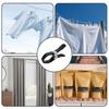 12Pcs Stainless Steel Hanger Spring Clamps with Plastic Handles Clothes Pins  Above Ground Pools