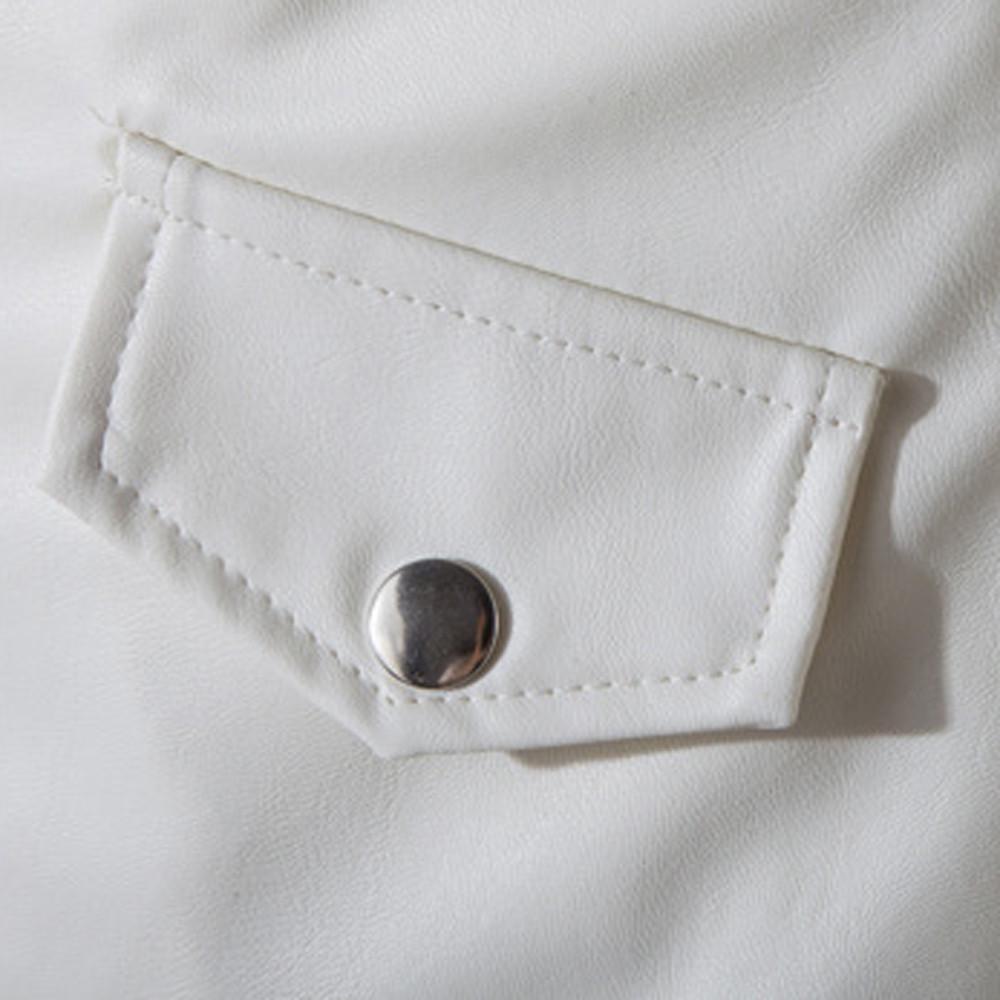 Herren Winter Casual Leder Reißverschluss Langarm Jacke Mantel Oberteile