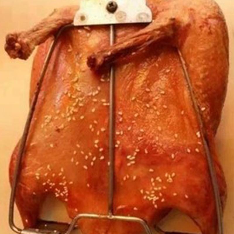 Stainless Steel Chicken Roast Duck Clip Hook Board Shelf Beer Oven Grill Bbq Barbecue Net Cured Duck Burning Tool Bbq Skewers