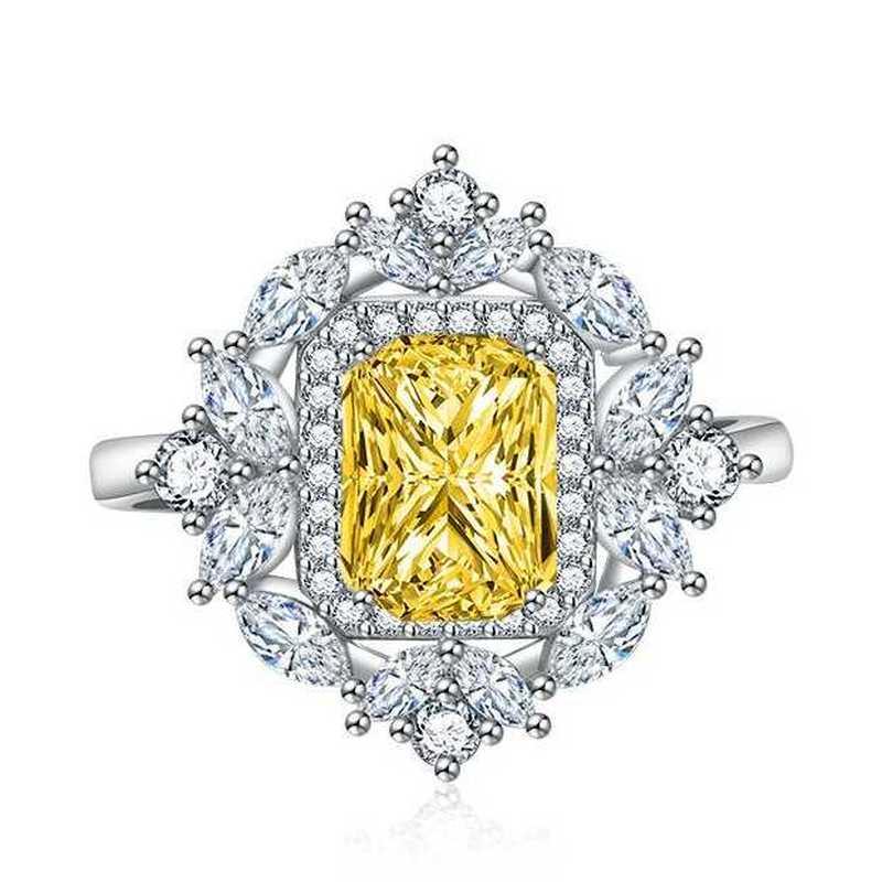 Sace Gems Klassischer Kupferlegierungs-Zirkonring für Damen, Schmuck, Hochzeit, Versprechen, Party, Geschenk