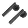 Door Handle Lock Keyed Large Solid Knob Thickened Panel Aluminum Iron Steel Interior Bedroom Lock Black