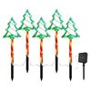 Solar-Powered Santa Claus Solar Lights Cartoon Holiday Decoration Lights  Xmas Party Decorations