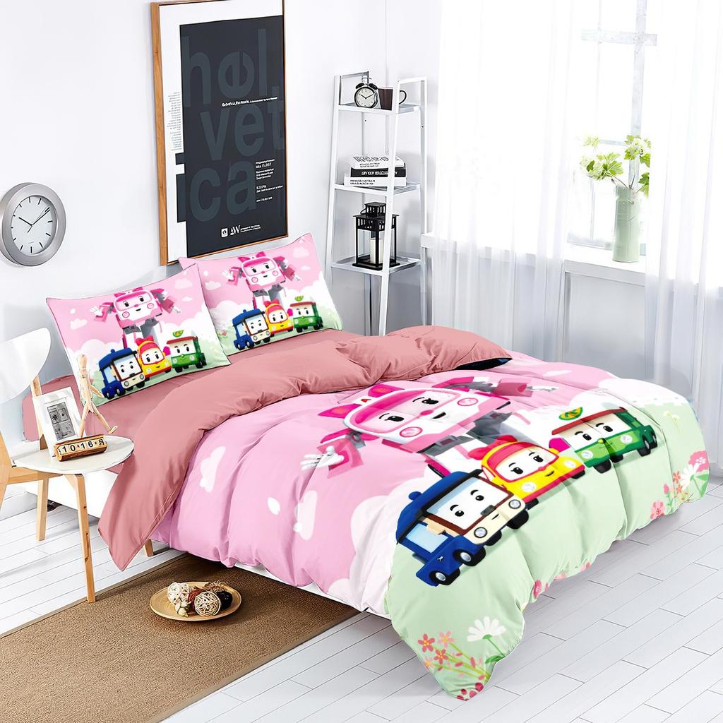 NEW Cute cartoon super wings Bedding Sets exquisite supplies set duvet cover bed comforter set bedding set luxury birthday gift