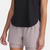 Under Armour Launch Elite Comfortable Fashionable Fitting Versatile Short Sleeve Breathable Regular T-Shirt Women Tops Black 1389564-001