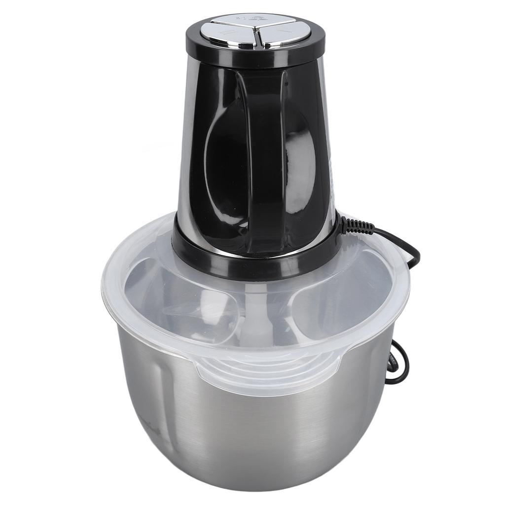 Food Processor Stainless Steel 4L High Capacity with 5 Blades Electric Food Chopper for Meat Vegetab