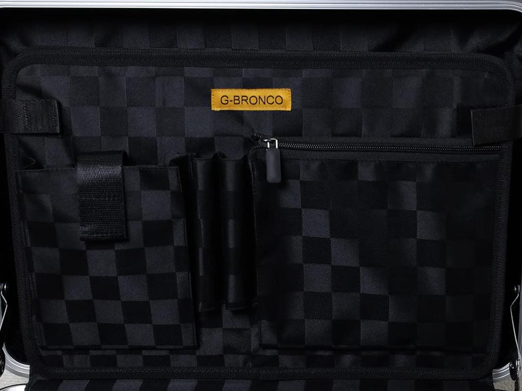 Aluminum Attache Case 42cm B4 Size Wide Width 12cm PC Storage Pocket Pen Holder TSA Lock Document Holder For Business Trips Overnight Use Quiet Auto