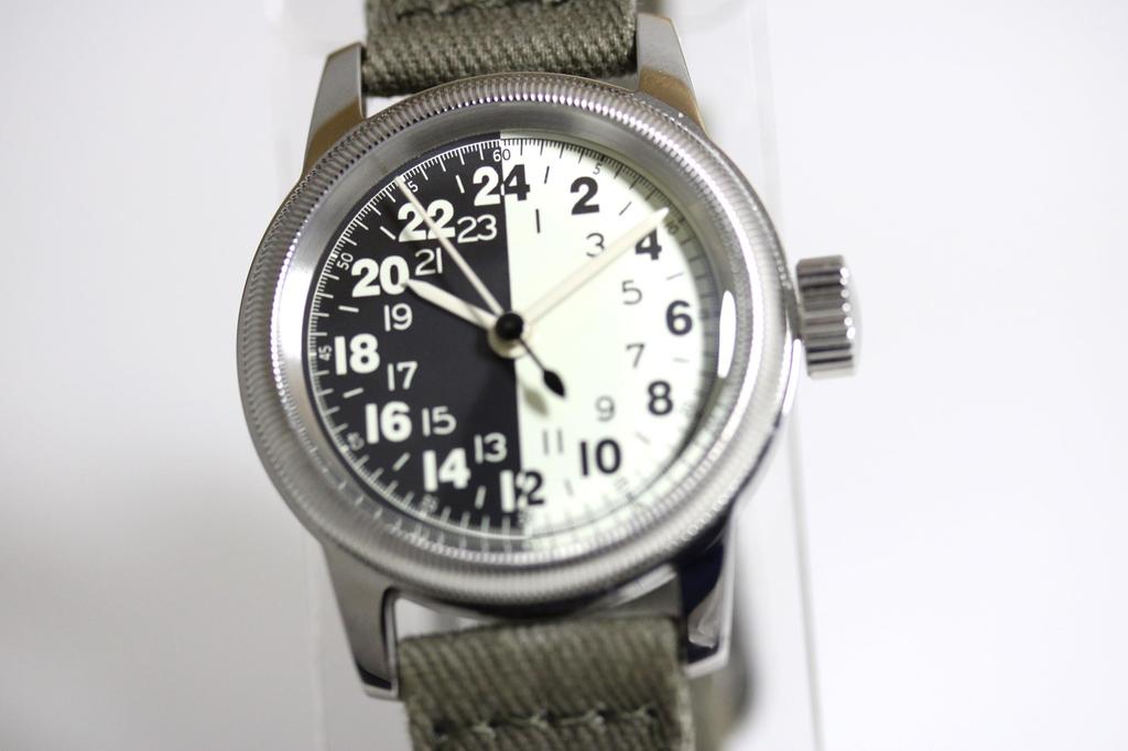 Reprint of the Army Air Corps Military Watch TYPE 24 Hour Display Quartz Watch Elgin Montreroy U.S. M.R.M.W. A-17A