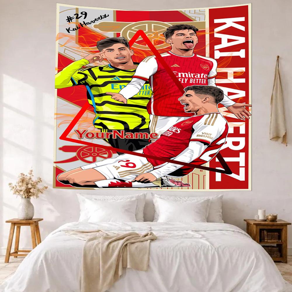 Arsenal Custom Your Name Wall Decor Tapestry Art For Pet Memorial Birthdaywedding Party Backdrop Family Gift