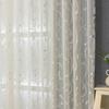 Elegant Jacquard Sheer Curtain Living Room Bedroom Balcony Light Filtering Window Drape Lightweight Decorative Panel