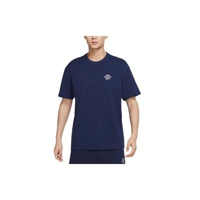 T Shirts Men's Dark Navy Blue Crew Neck Moderate FD0306-410