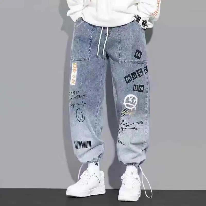 Primavera Otoño Delgado Vaqueros de Hombre Costuras Cordón Suelto Recto  Casual Harem Pantalones Clook Pantalones Jeans Recortados comprar a buen  precio — entrega gratuita, reseñas reales con fotos — Joom