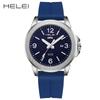 HELEI Herey's new men's watch waterproof quartz watch silicone strap luminous watch non-mechanical one