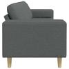 Living Room Sofa Dark Gray 250 X 77 X 76 Cm Polyester