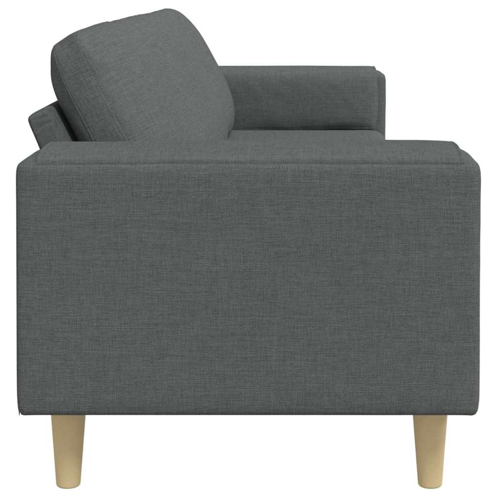 Living Room Sofa Dark Gray 250 X 77 X 76 Cm Polyester