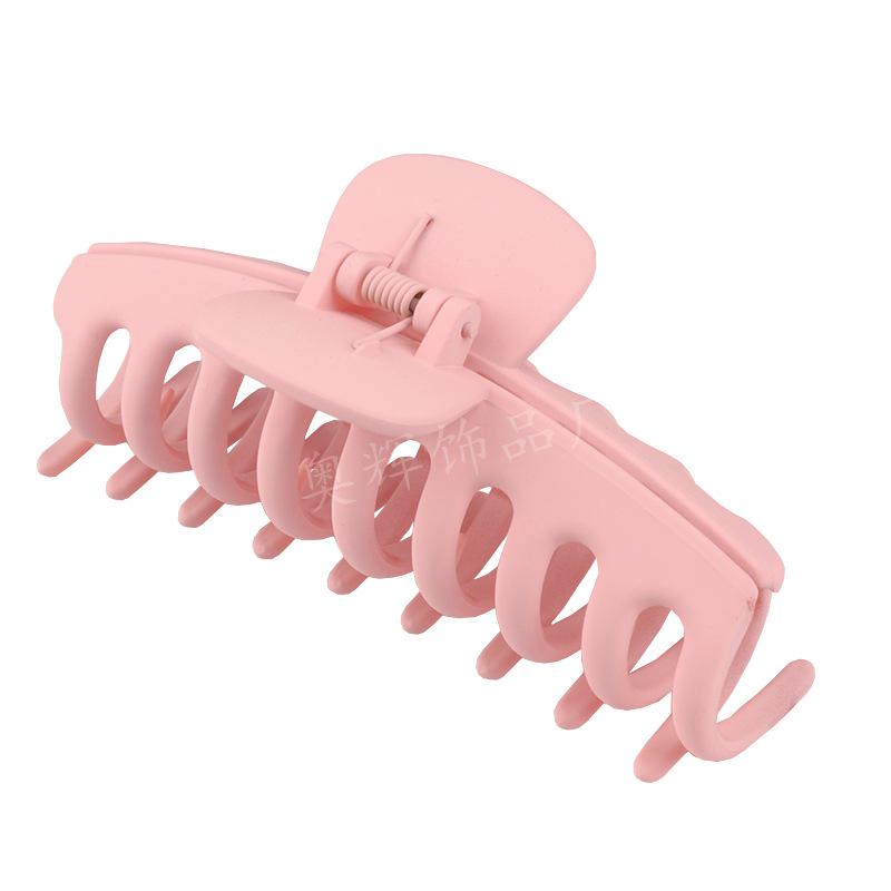 Frosted Large Acetate Hair Claw Clip - Back of Head Hair Grab Accessory