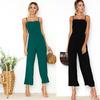 Spring and Summer Women's Jumpsuits Sexy Camisole Wrap Zipper Jumpsuit Seven-point Pants