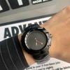 Unique Irregular Case Men's Quartz Watch Flower Dial Design Alloy Strap Wristwatch Y2K Futuristic Alien Case Black Watch
