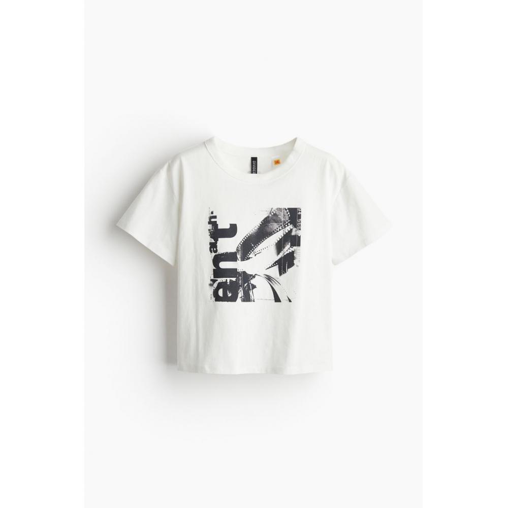 

Футболка с принтом HM кремового цвета Kodak