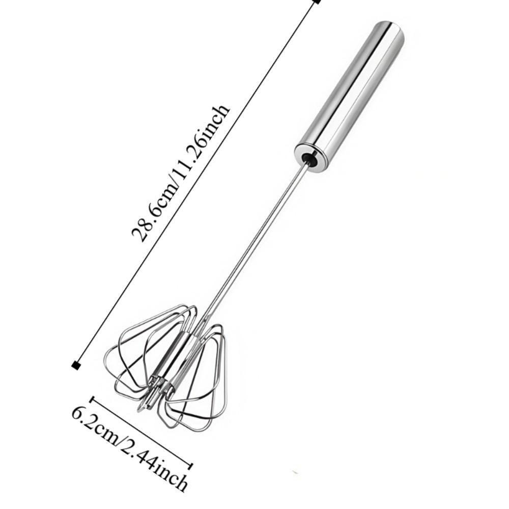 Upgraded Egg Whisk Hand Push Semi Automatic Whisk Durable Rotary Whisk Blender Baking