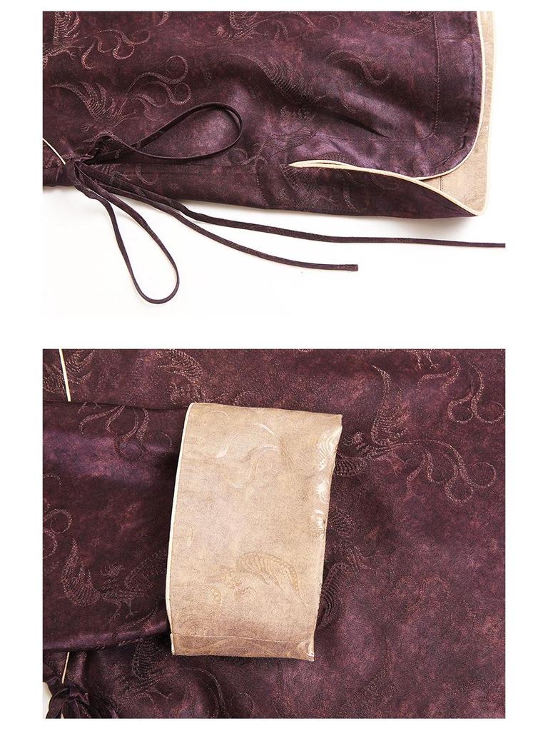 Phoenix Seeks Phoenix - Women's Silk Jacquard Long Sleeve Jacket: New Chinese Style for Spring & Autumn