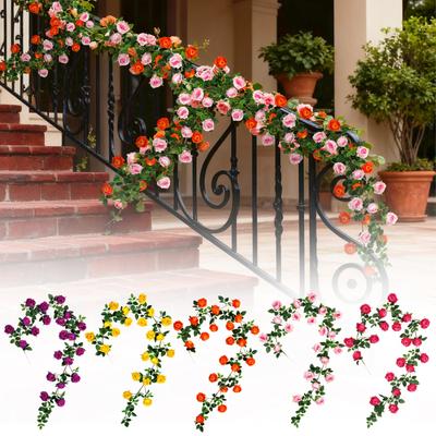 1,8 m Künstliche Blumengirlande, Gefälschte Blumengirlande, Plastikblume, Rohrabdeckung, Balkondekoration