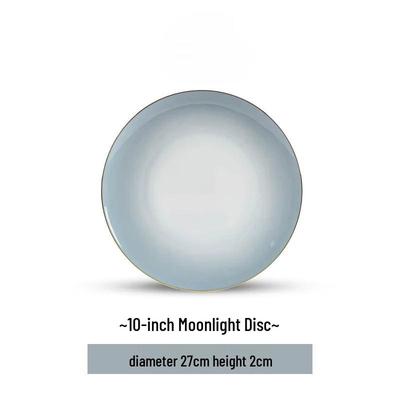 Wuhe Jingdezhen Ceramic 10-inch Gradient Gray Plate