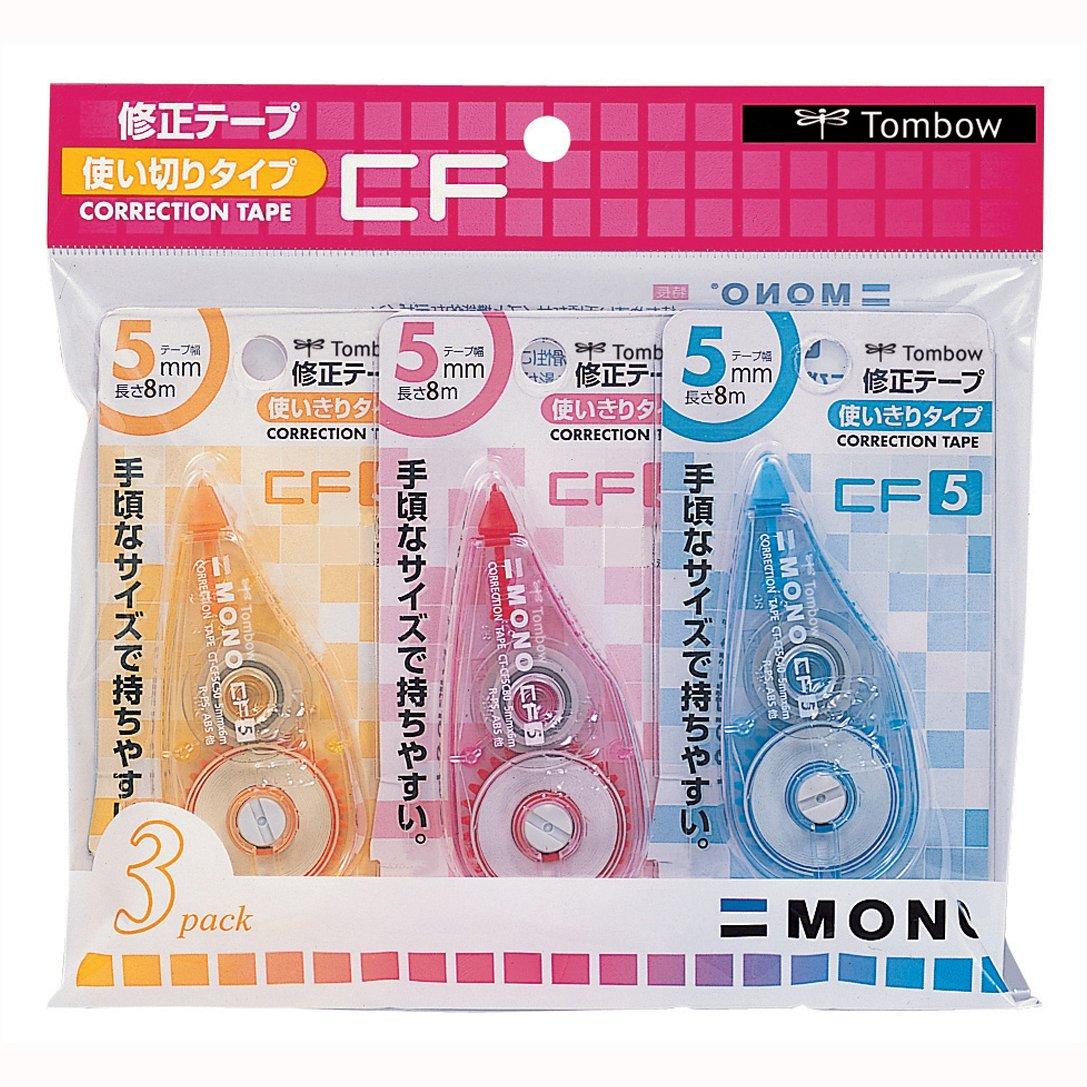 

Лента для коррекции карандаша Tombow Pencil 5 мм MONO Mono CF одноразового использования 8 м 3 упаковки (Синий, Розовый, Оранжевый) КСА-321